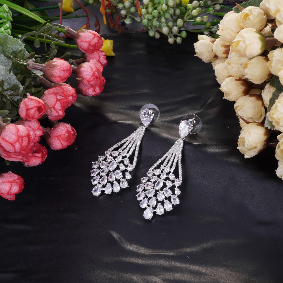 Women's Premium American Diamond Earrings.