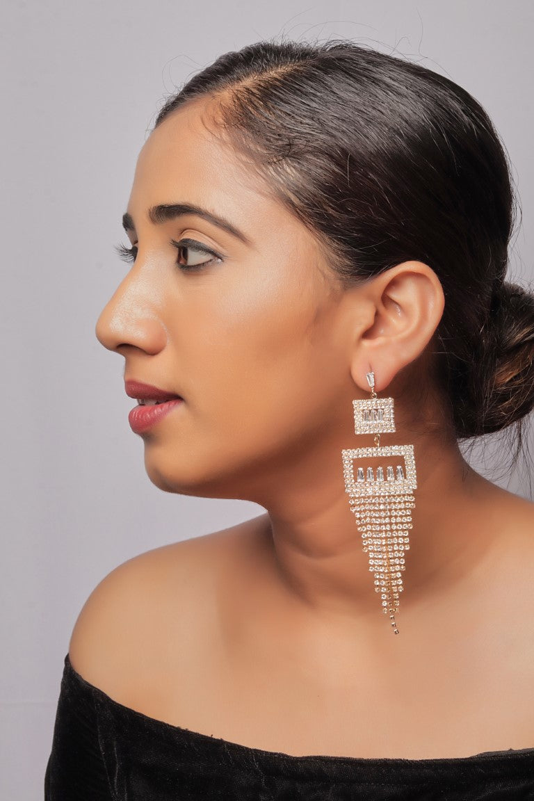 Western Diamond Long Earring.