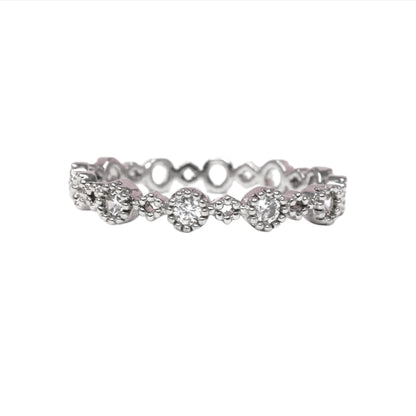 Nisa Premium Silver-Polish Fabulus-Luxurie Design With Diamond Studded Fingering For Women and Girls